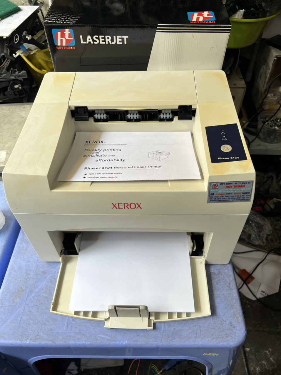 Máy in cũ Fuji Xerox Phaser 3124 Laser trắng đen