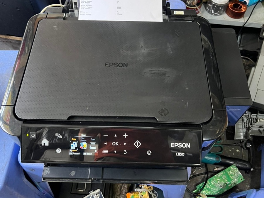 Máy in đa năng cũ Epson L850, in, copy, scan, có mực tiếp ngoài chính hãng